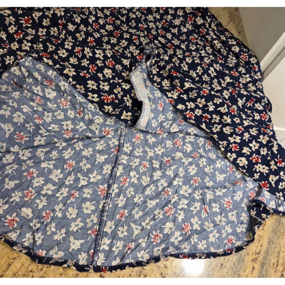 Vintage Kathie Lee Sz 12 Maxi Skirt Rayon Ditzy Floral Y2k Preppy - Picture 7 of 13